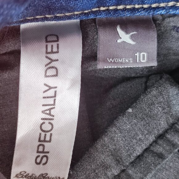 Eddie Bauer jeans slim straight slightly curvy regular blue women's size 10 - Picture 7 of 11